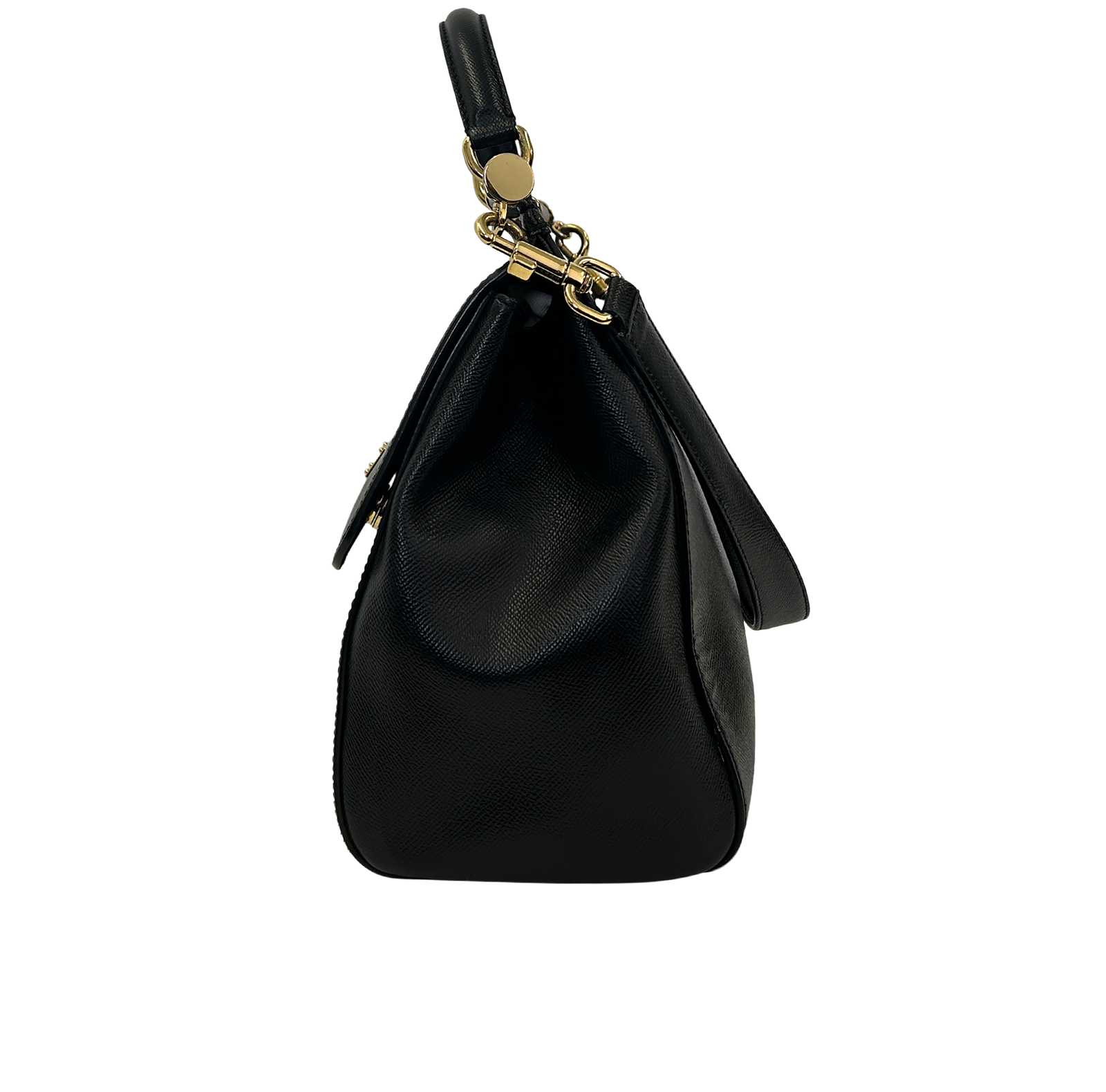 Miss Sicily, 590&euro;, Bolso, Negro, Animal - Piel, Vista inferior